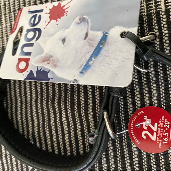 ANGEL SPIKED DOG COLLAR SZ 22” for dog neck size 16.5”-20” - Picture 6 of 8